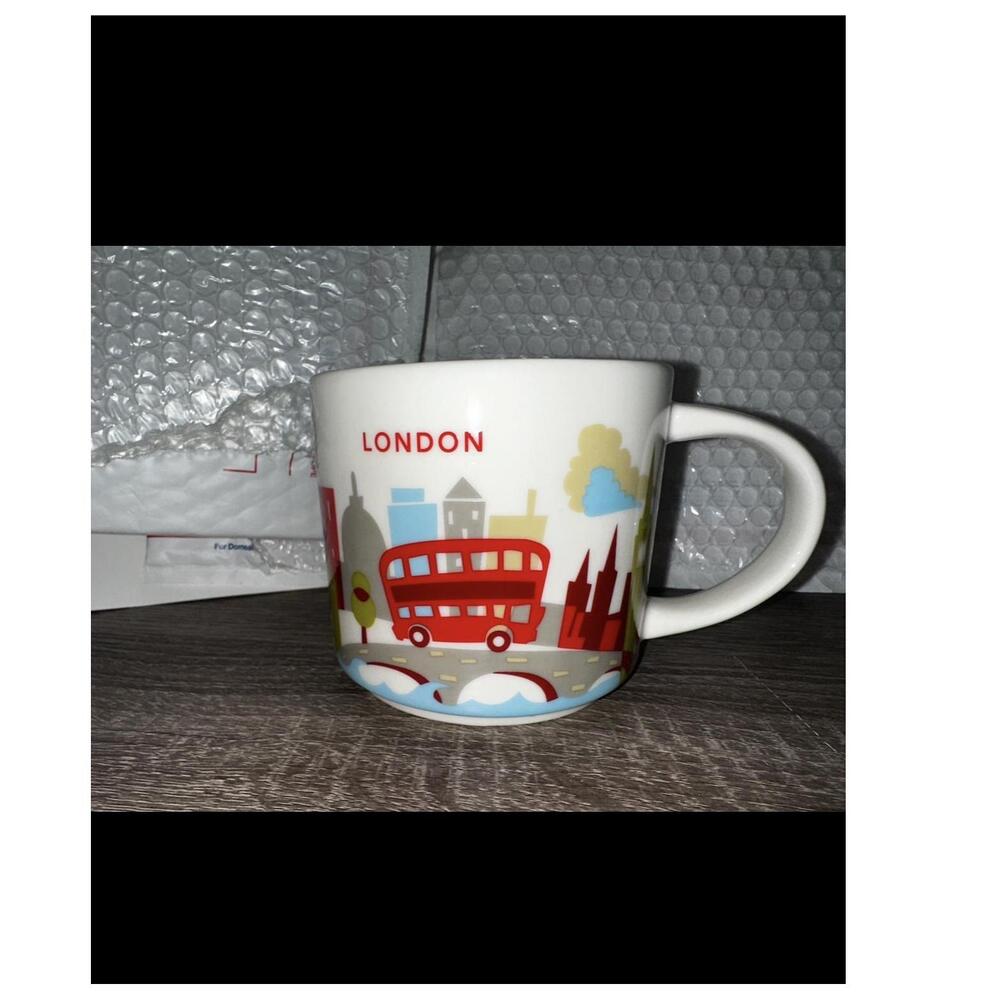 Starbucks‎ Mug London You Are Here Series Red Bus Ceramic City Souvenir